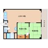 近鉄難波線・奈良線/新大宮駅 徒歩4分 4階 築46年 2LDKの間取り