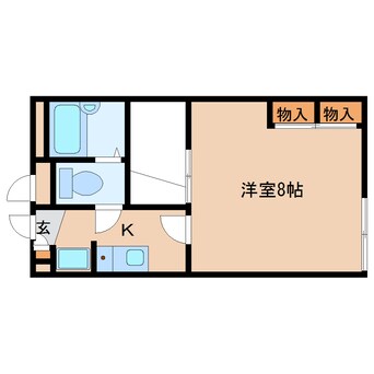 間取図 近鉄難波線・奈良線/新大宮駅 バス9分柏木町南下車:停歩5分 1階 築15年