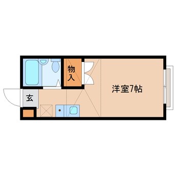 間取図 近鉄難波線・奈良線/新大宮駅 徒歩12分 2階 築29年