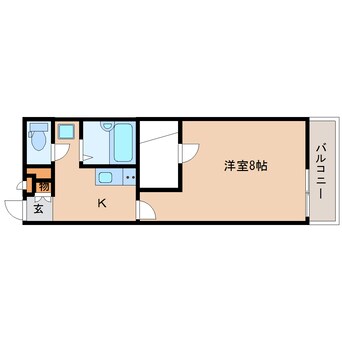 間取図 大和路線・関西本線/木津駅 バス13分関西光科学研究所下車:停歩3分 2階 築15年