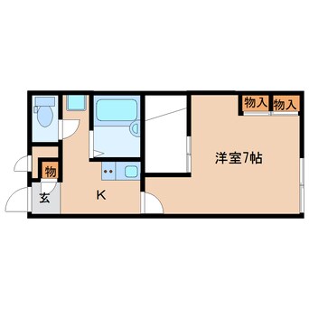 間取図 奈良線/棚倉駅 徒歩5分 2階 築15年