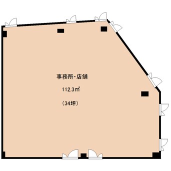 間取図 近鉄難波線・奈良線/新大宮駅 徒歩1分 2階 築48年