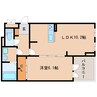 奈良線/木津駅 徒歩16分 1階 築4年 1LDKの間取り