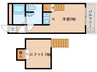 近鉄橿原線/尼ケ辻駅 徒歩13分 2階 築35年 1Rの間取り