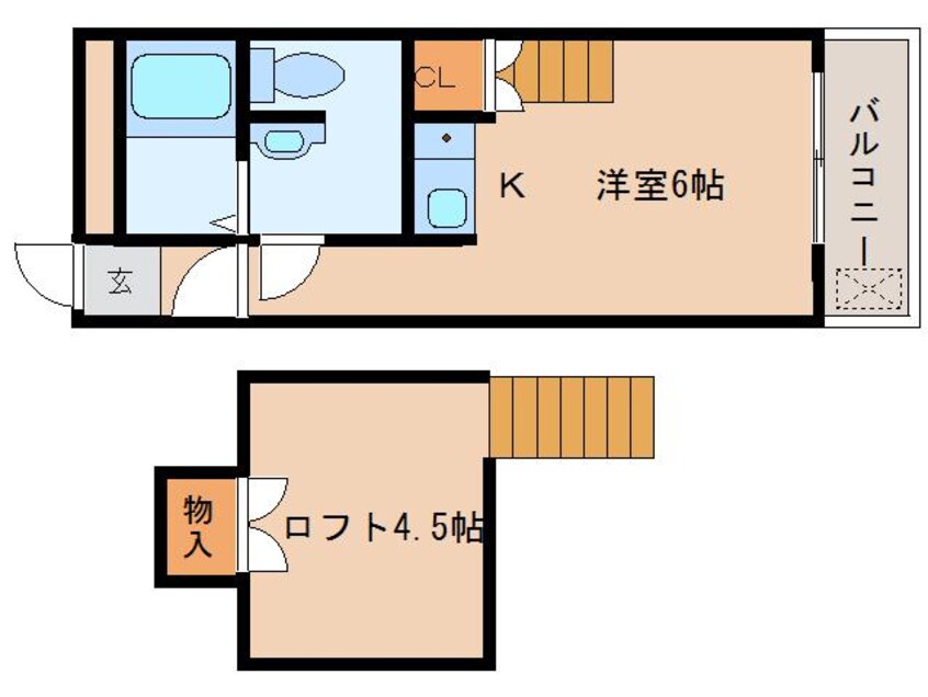 間取図 近鉄橿原線/尼ケ辻駅 徒歩13分 2階 築35年