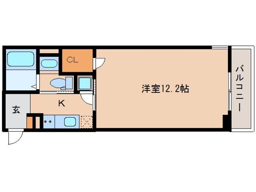 間取図 近鉄難波線・奈良線/近鉄奈良駅 徒歩10分 3階 築3年