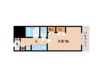 間取図 近鉄難波線・奈良線/新大宮駅 徒歩4分 9階 築27年