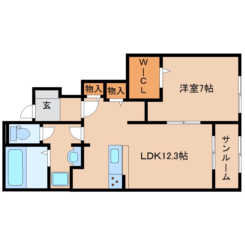 間取り図 桜井線<万葉まほろば線>/帯解駅 徒歩23分 1階 築2年