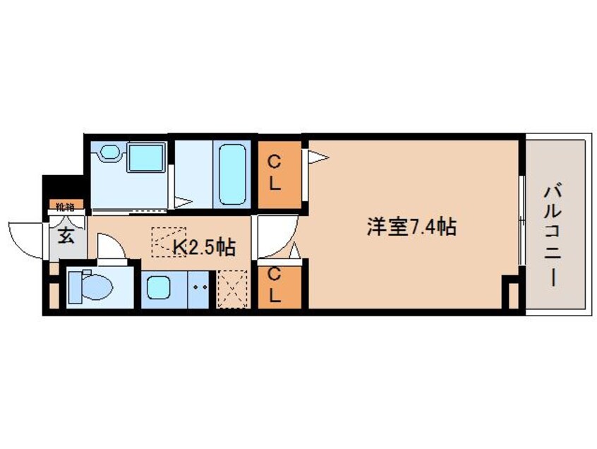 間取図 近鉄難波線・奈良線/新大宮駅 徒歩19分 3階 築3年