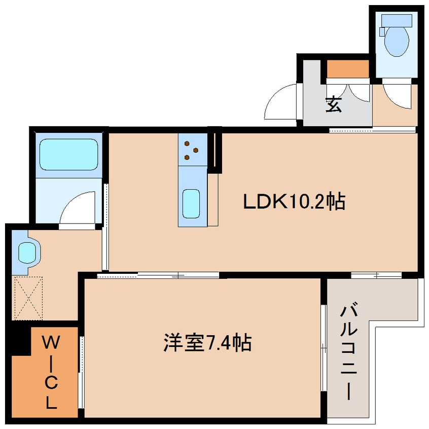 間取図 大和路線・関西本線/奈良駅 徒歩4分 2階 築1年