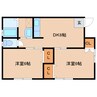 大和路線・関西本線/加茂駅 徒歩7分 1階 築34年 2DKの間取り