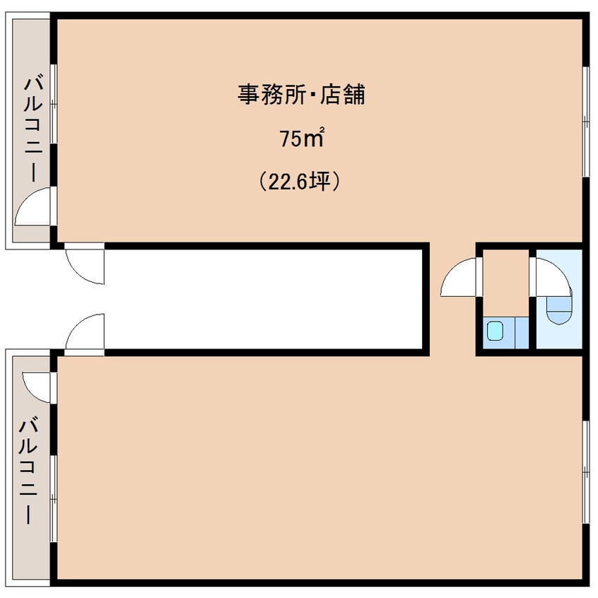 間取図 近鉄京都線/新大宮駅 徒歩13分 3階 築46年