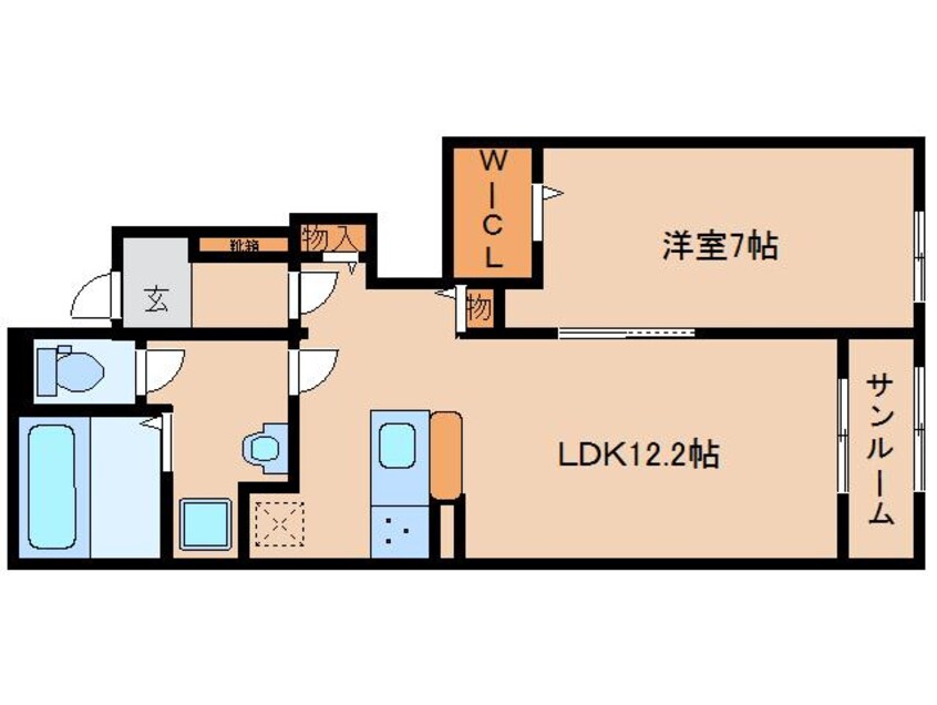 間取図 大和路線・関西本線/奈良駅 徒歩27分 1階 築2年