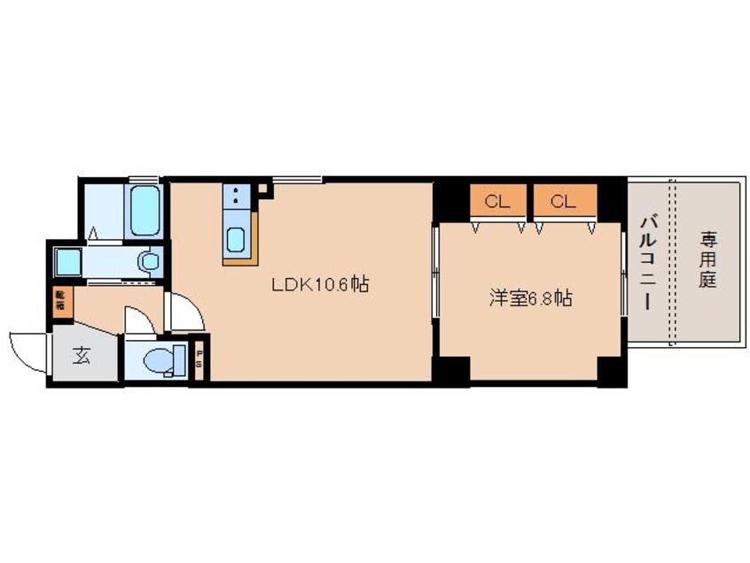 間取図 近鉄難波線・奈良線/近鉄奈良駅 徒歩3分 2階 築2年