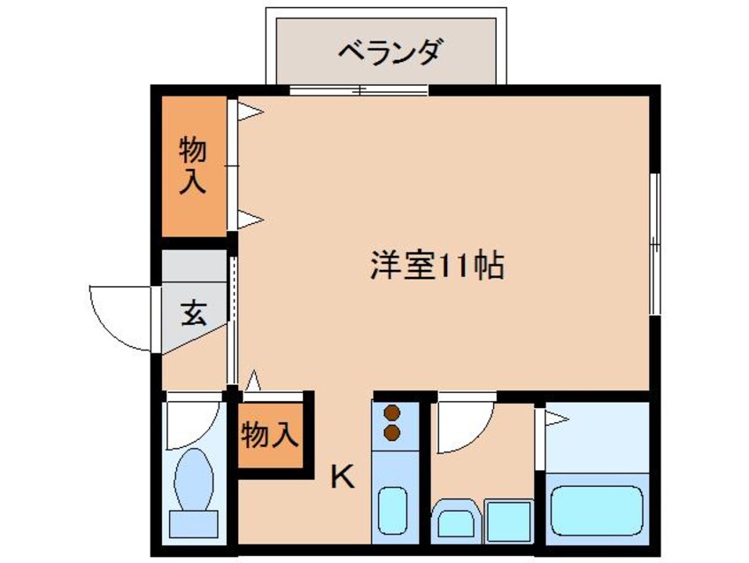 間取図 近鉄京都線/山田川駅 徒歩10分 1階 築18年