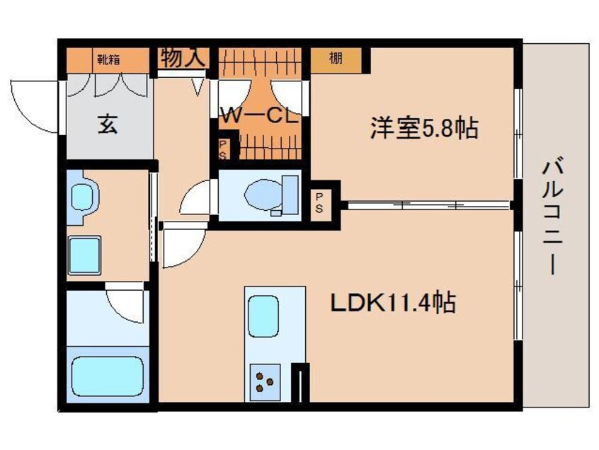 間取図 大和路線・関西本線/奈良駅 徒歩11分 2階 1年未満