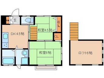 間取図 近鉄京都線/近鉄奈良駅 徒歩19分 2階 築1年