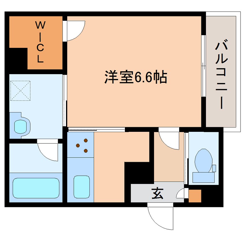 間取図 桜井線<万葉まほろば線>/京終駅 徒歩8分 2階 1年未満