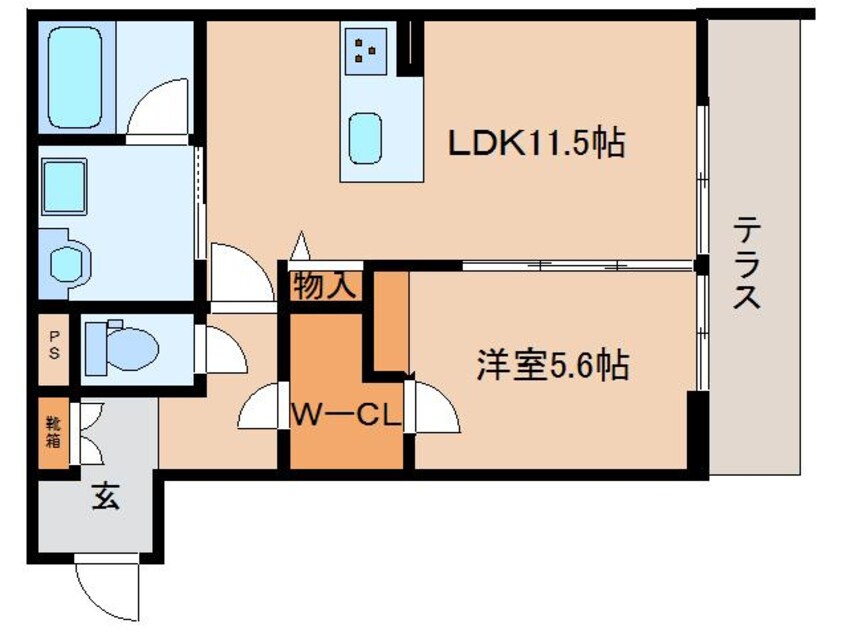 間取図 近鉄難波線・奈良線/近鉄奈良駅 徒歩3分 1階 1年未満