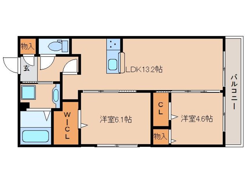 間取図 大和路線・関西本線/奈良駅 徒歩14分 3階 1年未満