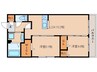 大和路線・関西本線/奈良駅 徒歩14分 3階 築浅 2LDKの間取り