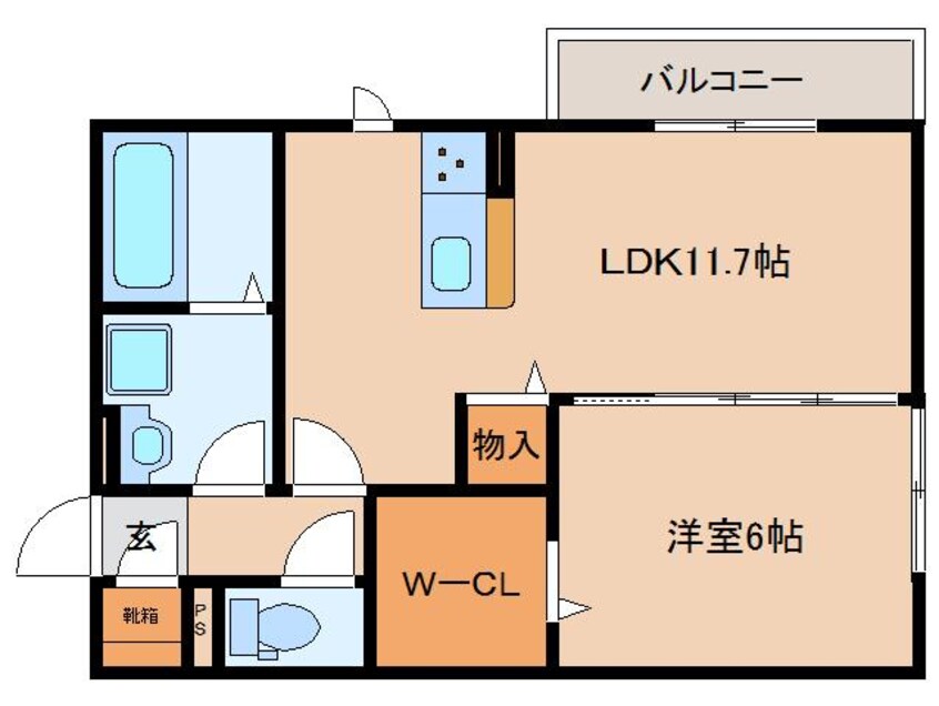 間取図 近鉄難波線・奈良線/近鉄奈良駅 バス10分南方町下車:停歩1分 2階 1年未満