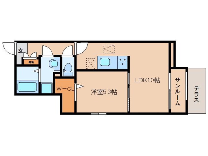 間取図 大和路線・関西本線/加茂駅 徒歩6分 1階 建築中