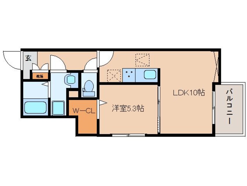 間取図 桜井線<万葉まほろば線>/京終駅 徒歩8分 1階 建築中