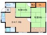 大和路線・関西本線/奈良駅 徒歩11分 1階 築53年 2DKの間取り