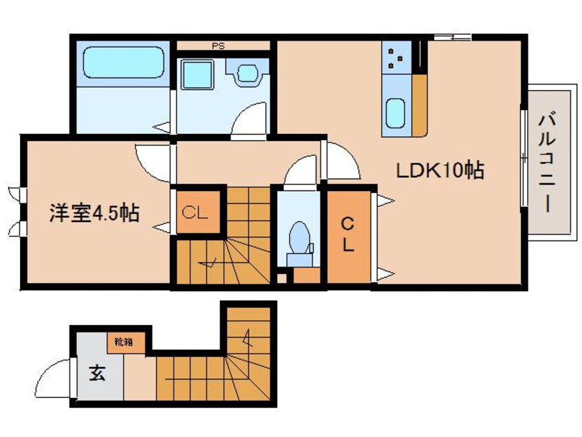 間取図 大和路線・関西本線/奈良駅 徒歩26分 2階 建築中