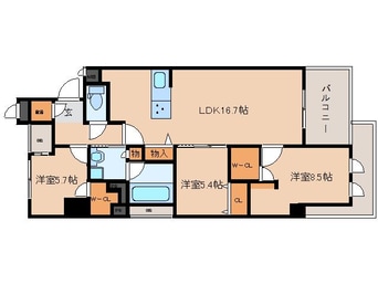 間取図 大和路線・関西本線/奈良駅 徒歩4分 4階 築1年