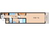 奈良線/奈良駅 徒歩11分 2階 1年未満 1Kの間取り