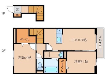 間取図 大和路線・関西本線/郡山駅 徒歩35分 2階 1年未満