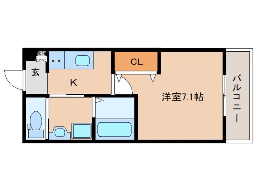間取図 近鉄難波線・奈良線/近鉄奈良駅 徒歩12分 3階 1年未満