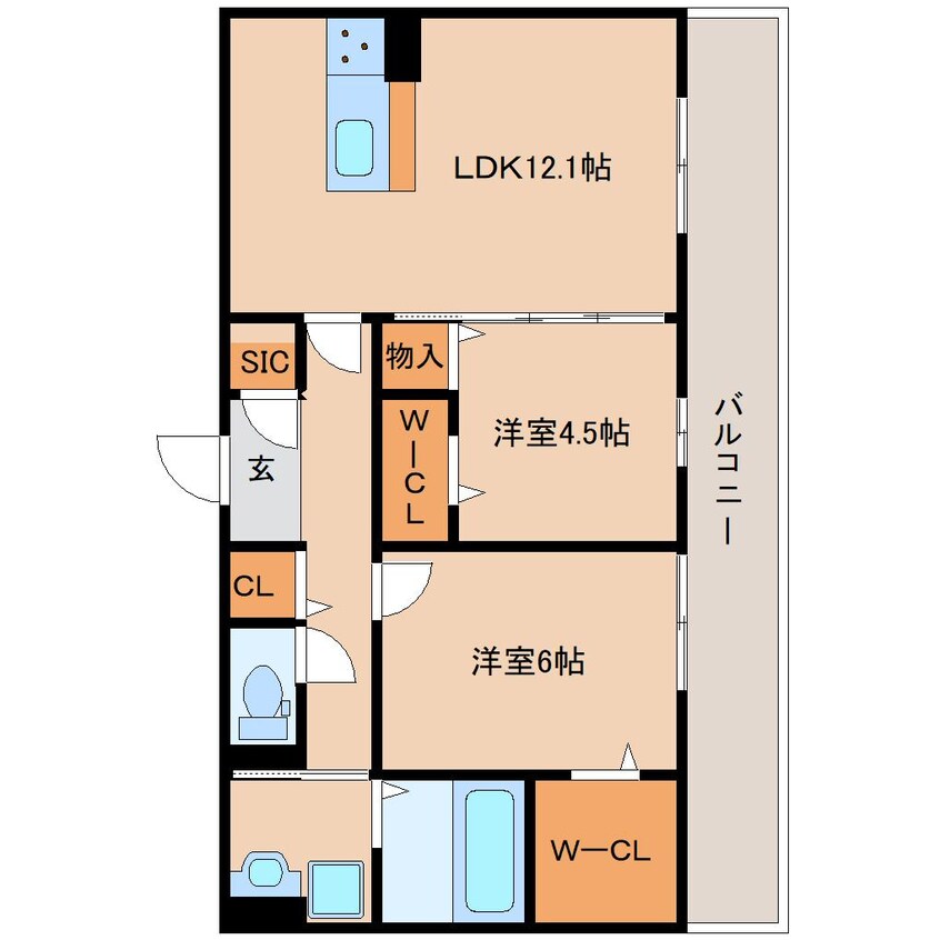 間取図 奈良線/奈良駅 徒歩19分 1階 建築中