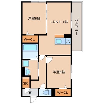 間取図 奈良線/奈良駅 徒歩19分 1階 建築中