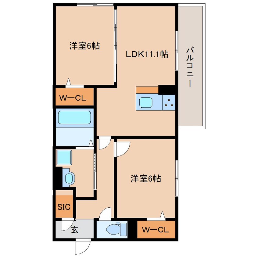 間取図 奈良線/奈良駅 徒歩19分 2階 建築中