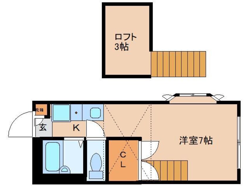 間取図 大和路線・関西本線/奈良駅 バス9分北神殿下車:停歩6分 1階 築27年