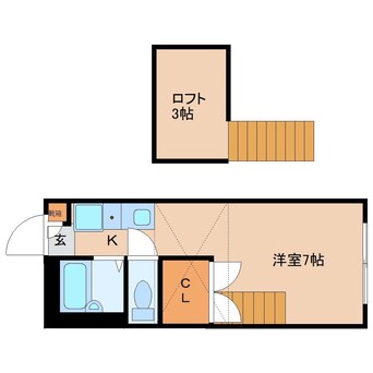 間取図 大和路線・関西本線/奈良駅 バス9分北神殿下車:停歩6分 2階 築27年