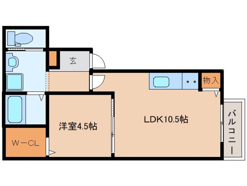 間取図 近鉄難波線・奈良線/近鉄奈良駅 徒歩20分 3階 1年未満