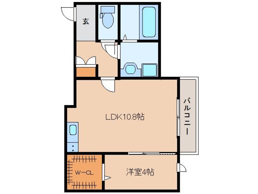 間取図 近鉄難波線・奈良線/近鉄奈良駅 徒歩20分 3階 1年未満