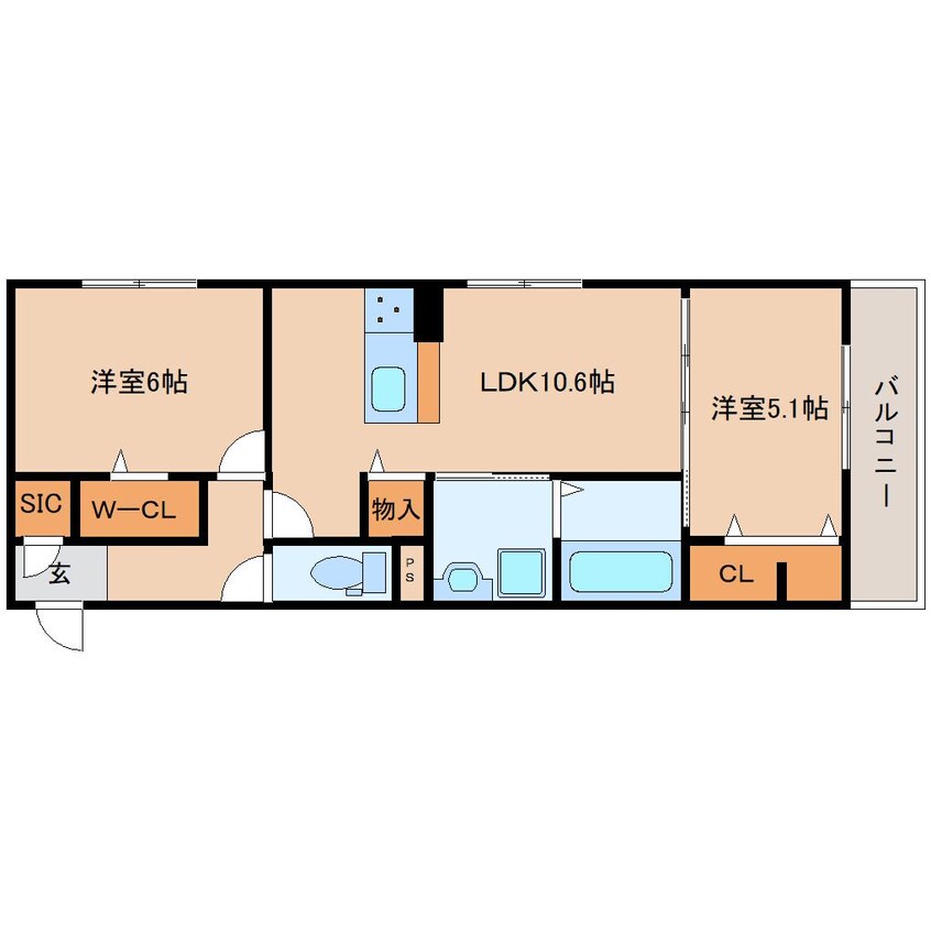 間取図 大和路線・関西本線/奈良駅 徒歩10分 2階 建築中