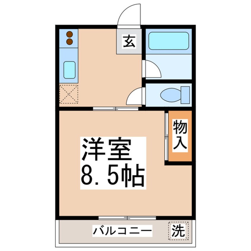 間取図 コーポ長嶋