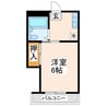 コーポ五野 1Kの間取り