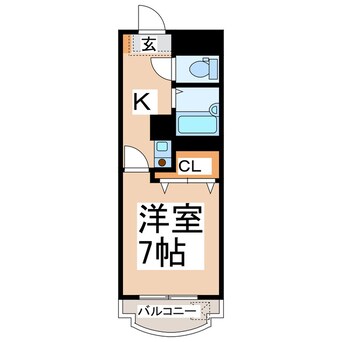 間取図 プロムナード京町台