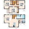 グランディール西 3LDKの間取り