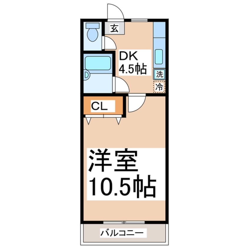 間取図 オークスコーポ