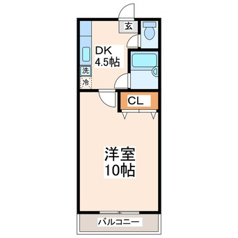 間取図 オークスコーポ