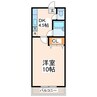 オークスコーポ 1DKの間取り