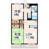 エンゼルシャトーⅡ 2LDKの間取り